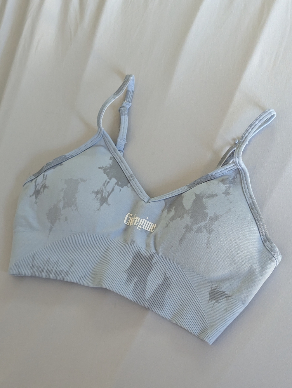 Civil Regime Light Blue Kelly Seamless Bra Size Small
